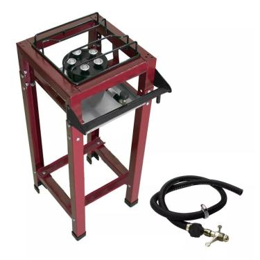 Imagem de Fogão Industrial 1 Boca Júnior Alta Pressão Roa com Mangueira