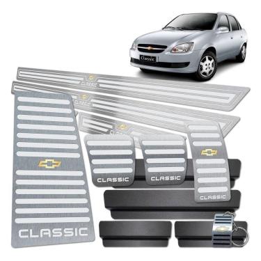 Imagem de Descanso Pedaleira Soleira Classic 2005 A 2016 Prata