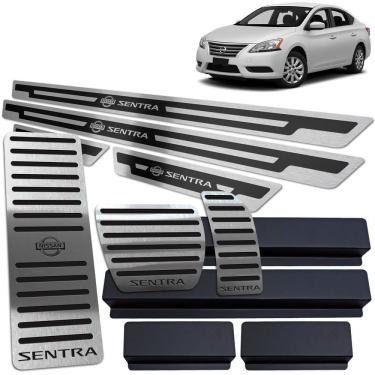 Imagem de Soleira Pedaleira Descanso Sentra 2014/2016 Auto Preto AR