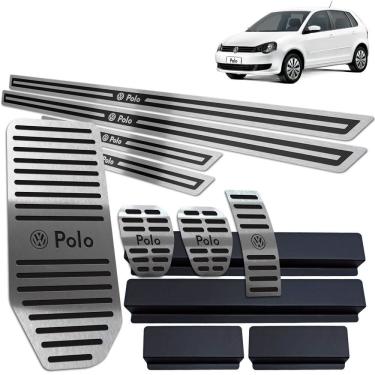 Imagem de Descanso Pedaleira Soleira Polo 2003 a 2015 Preto Manual AR