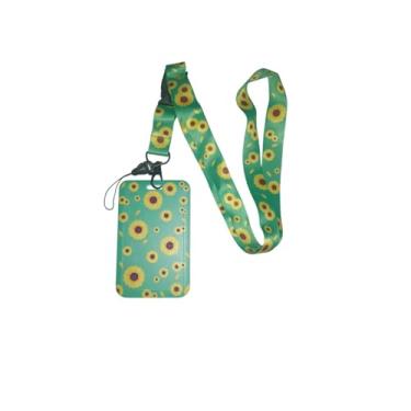 Imagem de Cordão Autismo Quebra Cabeça Porta Crachá Autista Cartão Identificação Personalizado Bilhete Único Escolar Trabalho (girassol)