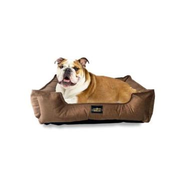 Imagem de Cama Pet Cães Tamanho GG 85x70cm para Cachorro e Gato em Veludo Suede 