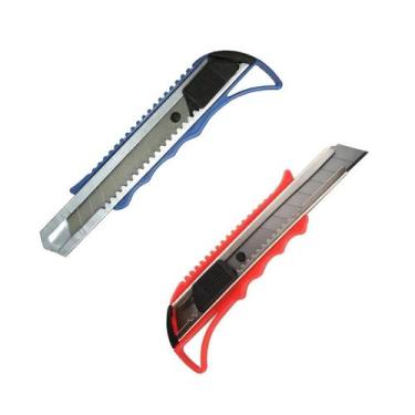 Imagem de 2un Estilete profissional cabo anatômico 15cm plástico inox - Rio Tiju