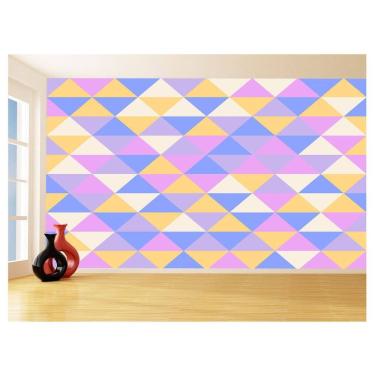 Imagem de Papel De Parede Geométrico Triângulos Abstrato 3,5M Gmt37