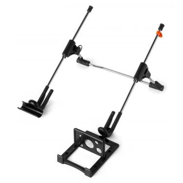 Imagem de Suporte para Notebook Ergonômico - Ajustável - com Organizacionais - Preto - Mutabis