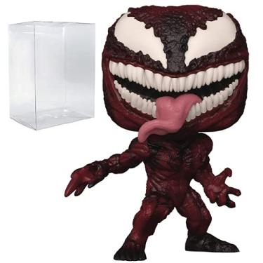 Imagem de POP Marvel: Venom 2 Let There Be Carnage - Carnage [Cletus Kasady] Funko Vinyl Figure (Bundled with Compatible Box Protector Case), Multicolor, 3.75 inches