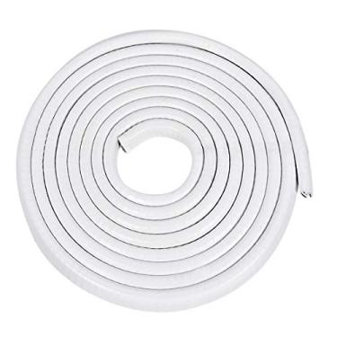 Imagem de uxcell Edge Trim U Seal Extrusion White U Channel Edge Protector PVC Plastic W Iron Sheet Fits 1/16" -9/64" Edge 10Ft/3 metros de comprimento