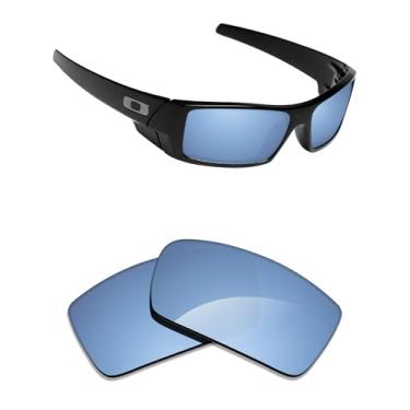 Imagem de Alphax Lentes de reposição polarizadas Elite espelhadas em águas profundas para óculos de sol Oakley Gascan OO9014