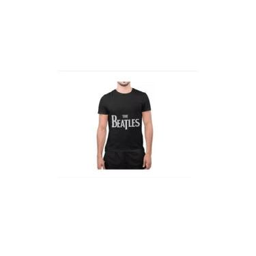 Imagem de Camiseta The Beatles Rockroll com estampa de logotipo unissex 100% alg