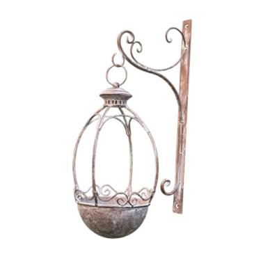 Imagem de Bothyi Vaso de parede para pendurar na parede, decoração para casa, suporte para plantas, vaso de flores pendurado para quintal, cerca, corrimão de jardim