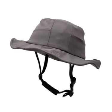 Imagem de Baoblaze Capacete de bicicleta, chapéu de sol, absorve choques, confortável, respirável, proteção solar, chapéu em formato de capacete adulto para mulheres, Gray L