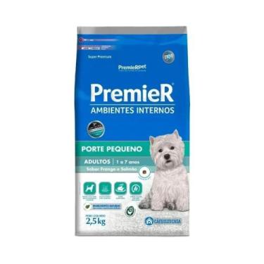 Imagem de Ração Premier Pet Ambientes Internos Cães Adultos Frango e Salmão 2.5k