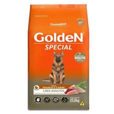 Imagem de Ração pra Cães Adultos Golden Special sabor Frango e Carne 15kg