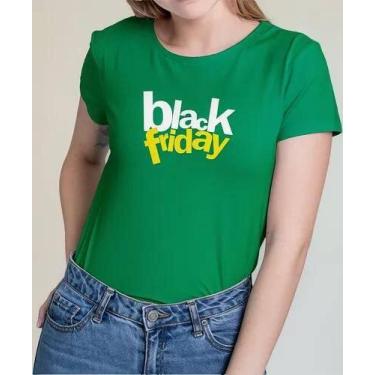 Imagem de Camiseta Camisa Algodão Adulto Feminina Masculina Black Friday Para lo
