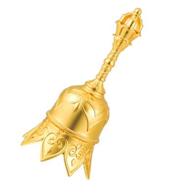Imagem de Sino de mão super alto, pequeno sino de jantar de metal de 12 cm para cabeceira de idosos, casamento, treinamento de animais, meditação, ensino musical, serviço