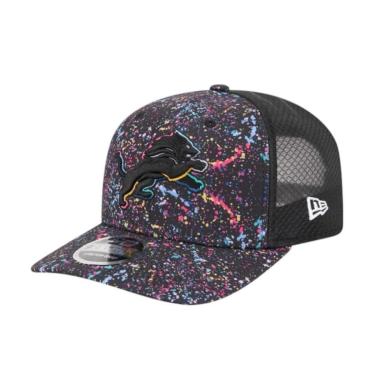 Imagem de Boné New Era 970 Detroit Lions Crucial Catch Preto Masculino-Masculino