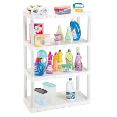 Imagem de Estante Modular 4 Prateleiras Multiuso Branca