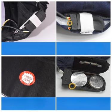 Imagem de predolo Boné de beisebol, boné de LED, farol, conveniente, de pesca ajustável com iluminação, bonés ativados para homens, pais e maridos, Azul