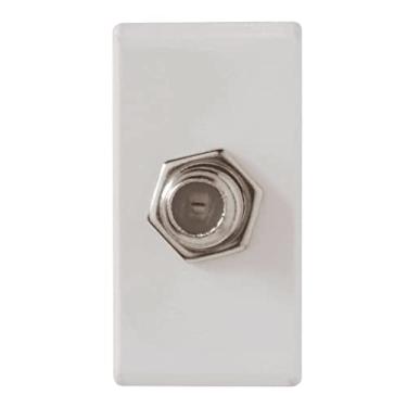 Imagem de TOMADA TV SAT COAXIAL DIRETA BRANCO