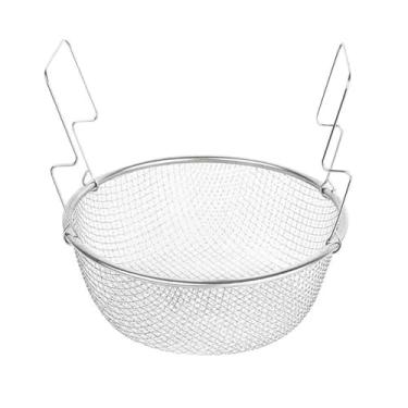 Imagem de Cesto para Fritura Fritadeira Inox 22cm/26cm Reforçado c/Pegador (22CM)