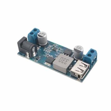 Imagem de Ruiwaer 2 peças 5A Conversor de Módulo de Alimentação DC Step Down Módulo de Alimentação Azul 6.3x2.7 cm Conector DC e Terminal Porta USB Chip de Reconhecimento de Carregamento Rápido