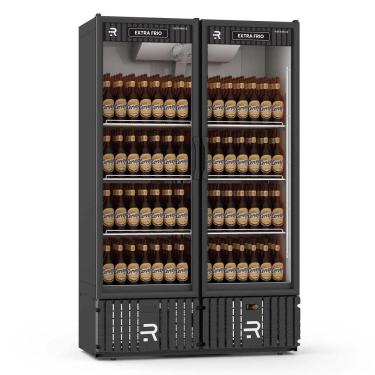 Imagem de Expositor Vertical Extra Frio Refrimate 800 Litros 2 Portas Preto 220V VCEF2PB