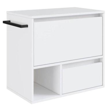 Imagem de Gabinete Para Banheiro 01 Porta 01 Gaveta 60cm Branco Proddy - MILANI 