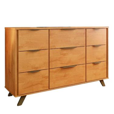 Imagem de Comoda Buffet Olimpia 9 Gavetas 100% Mdf Móveis Europa Peróba