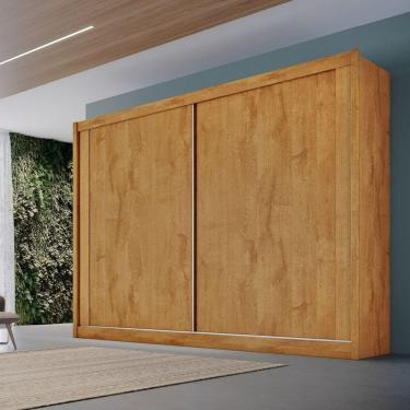 Imagem de Guarda Roupa Casal 2 Portas 4 Gavetas Creta Móveis Europa Peroba