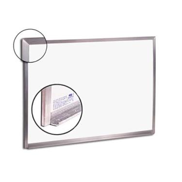 Imagem de Lousa Quadro Branco Moldura em Aluminio Standart 80x60