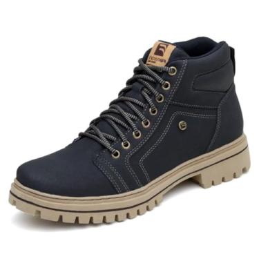 Imagem de Bota Coturno Adventure Tratorada Motoqueiro Masculina Cadarço Cano Medio Trilha Reforçada Leve Tamanho:42;Cor:Preto;Gênero:Masculino;Departamento BS:Esporte