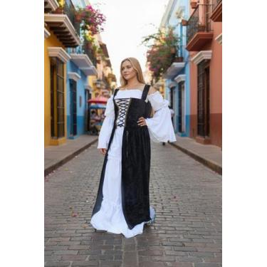 Imagem de Vestido camponesa medieval luxo - Princesa Urbana, G