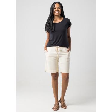 Imagem de Bermuda Pau a Pique de Linho Off White