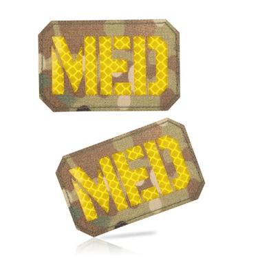 Imagem de TAC5TAC 2 PÇS Remendos Médicos Táticos Moral IR Infravermelho Remendo Médico para IFAK, EMT, EMS, Militar, Trauma, Médico, Bolsa de Emergência