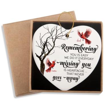 Imagem de Presentes de simpatia de Natal para perda da mamãe/pai/ente querido presentes de memorial para perda de pai, mãe nunca vai embora em memória do pai, mãe, enfeite de lembrança de luto, enfeites de