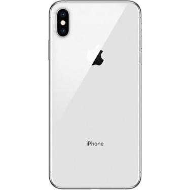 Imagem de ABUSVEX Substituição de vidro traseiro original compatível com iPhone Xs-Max de 6,5 polegadas, todas as operadoras com adesivo pré-instalado e ferramenta Xs-Max de reparo (prata)