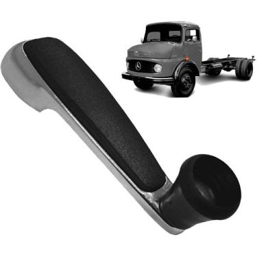 Imagem de Manivela Vidro Caminhão Mercedes Benz Plástico Cromada - AMC