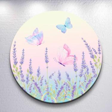 Imagem de Painel Redondo Jardim Encantado Capa Sublimada de Festa Tamanho Grande