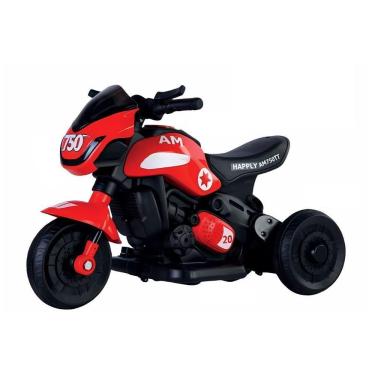 Imagem de Mini Moto Elétrica Infantil 6V Race Vermelha Com Som Unitoys