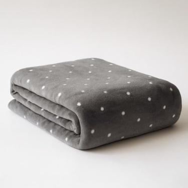 Imagem de Cobertor Soft Casal Queen King GrossoDupla Face Manta Poa Macio (Cinza, Queen)