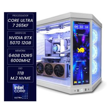 Imagem de Computador NTC Vulcano 1038 Intel Core Ultra 7 265KF RTX 5070 TI 64GB DDR5 1TB SSD C/ 3 Fans