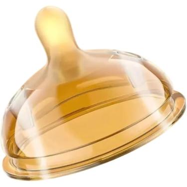 Imagem de Bico Mamadeira Silicone Imita Peito Materno 0 a 3 Meses Bico de Reposição 150ml 180ml 250ml