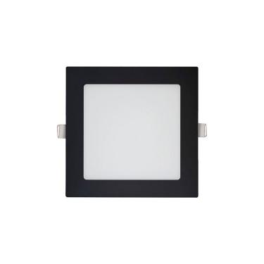 Imagem de Painel De Led Blumenau Slim Quadrado De Embutir 12w Bivolt Preto 4100k Luz Neutra