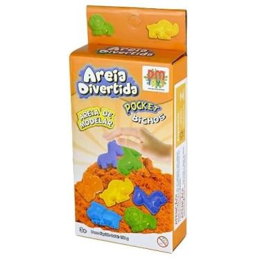 Imagem de Areia Divertida com Moldes de Animais Massa de Modelar Colorida brinquedo Educativo Infantil