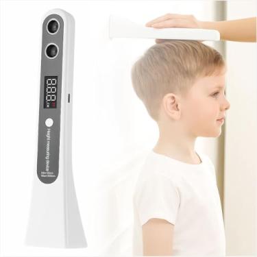 Imagem de Medição de altura portátil – Estadiômetro ultrassônico portátil para meninos e meninas, balança digital de ferramenta de medição de altura para crianças e adultos, acompanhamento de crescimento em