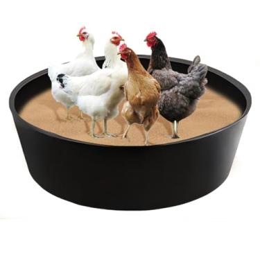 Imagem de Banheira de pó de pintinho, recipiente de banho de pó de galinha sem fundo | Recipiente ajustável sem fundo de 63 cm para galinhas fazenda, limpo, saudável, aves, pato, piscina galo