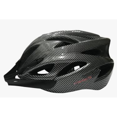 Imagem de Capacete NIPARTE In-Mould Resistente Ciclismo Com Sinalizador Led para