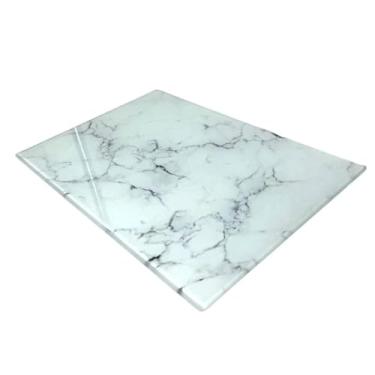 Imagem de Tabua de cozinha Tábua De Vidro Temperado P/Corte Carnes Queijos Legumes0,38 x 34,6 x 28,8 cm(BRANCO-34,6x24,8 x 0,38cm (G))