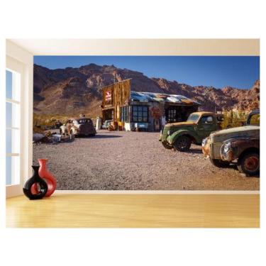 Imagem de Papel De Parede 3D Cidade Antiga Vintage Retrô 3,5M Cda90 - Você Decor