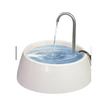 Imagem de Fonte De Agua Para Gatos 1 Litro Bebedouro Para Gato Automático(BRANCO)